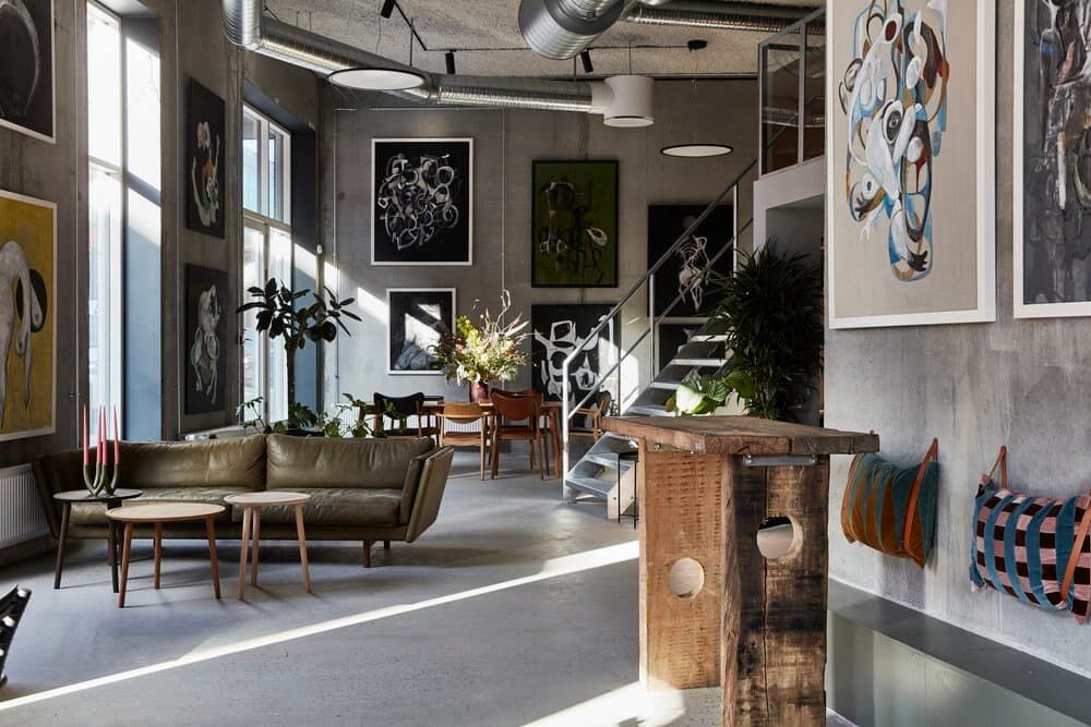 The UPCYCL showroom firmy w Kopenhadze